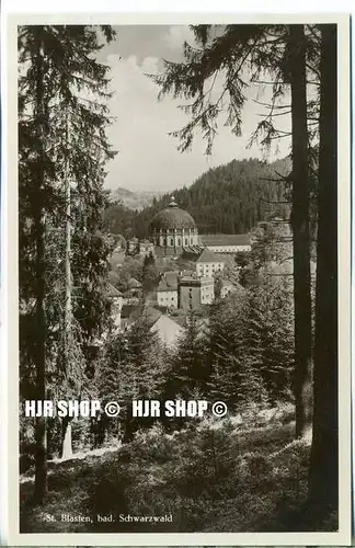 um 1920/1930 Ansichtskarte,  „St. Blasien“  ungebrauchte Karte