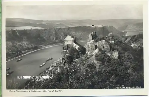 um 1920/1930 Ansichtskarte,  „Ruine Sterrenberg“  ungebrauchte Karte