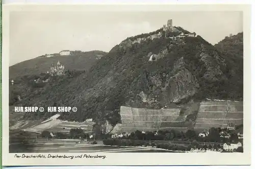um 1920/1930 Ansichtskarte,  „Der Drachenfels“  ungebrauchte Karte