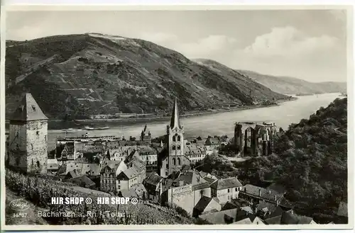 um 1920/1930 Ansichtskarte,  „Bacharach am Rhein“  ungebrauchte Karte