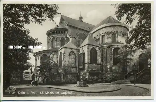 um 1920/1930 Ansichtskarte,  „St. Maria im Capitol“  ungebrauchte Karte
