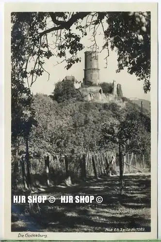 um 1920/1930 Ansichtskarte,  „Die Godesburg“  ungebrauchte Karte