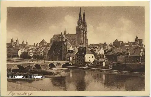 um 1920/1930 Ansichtskarte  „Regensburg,“  ungebrauchte Karte