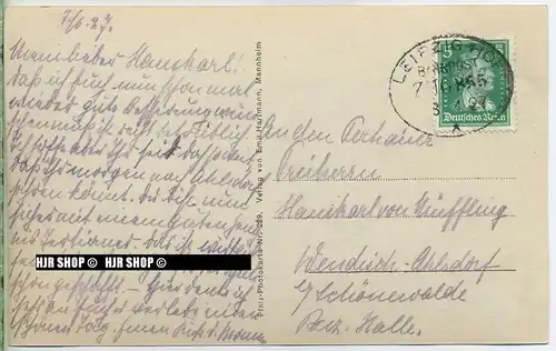 um 1920/1930 Ansichtskarte,  „Neustadt an der Haardt,“ mit Frankatur