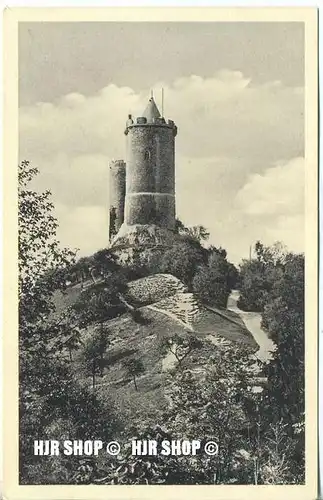 um 1940/1950 Ansichtskarte,  „Burg Saaleck“ ohne Frankatur