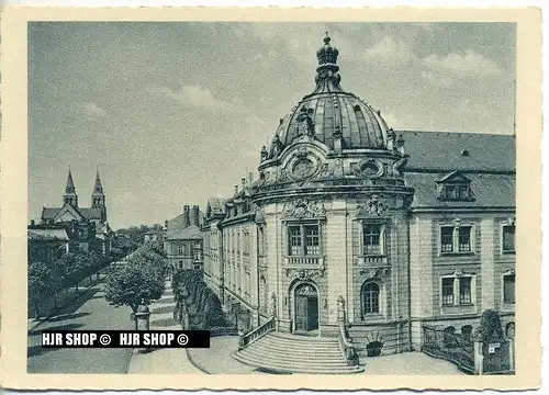 um 1940/1950 Ansichtskarte " Ring der SA. mit Amts-und Landgericht ", ungebrauchte Karte