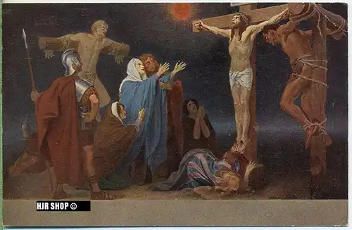 um 1920/1930 Ansichtskarte " Kreuzweg", ungebrauchte Karte