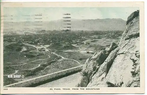 um 1930/1940 Ansichtskarte “El Paso“,  gelaufene Karte