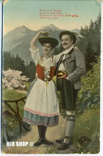 Postkarte:  Tirolischer Senner