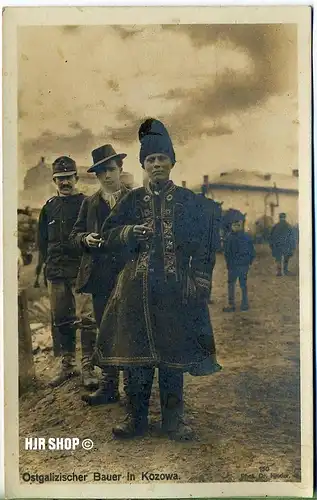 Postkarte, Ostgalizischer Bauer in Kozowa