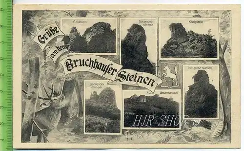 Grüße von den Bruchhauser Steinen  Gel. 28.05.1928