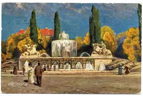 München Wittelsbacherbrunnen, gelaufen 22.10.1921