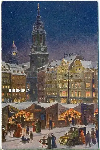 Ansichtskarte, Dresden, Christmarkt