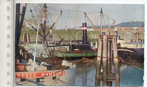 CUXHAVEN, Hafen Nr. 5,  1910/20 Verlag: C. Worzedialeck, Postkarte mit Frankatur, mit Stempel, Hamburg 2.8.13 Erhaltung: