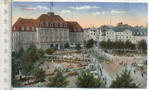 CASSEL, Königsplatz, 1918, Verlag: Tripke & Co., Postkarte beschrieben,  Erhaltung: I –II Karte wird in Klarsichthülle v