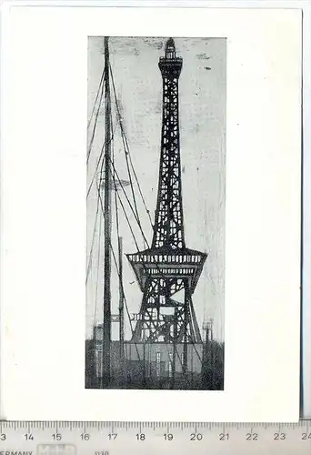Berlin, Funkturm – Otto Eglau, um 1960/70, Verlag: Kahmann-Druck Berlin, Postkarte mit Frankatur, mit Stempel,