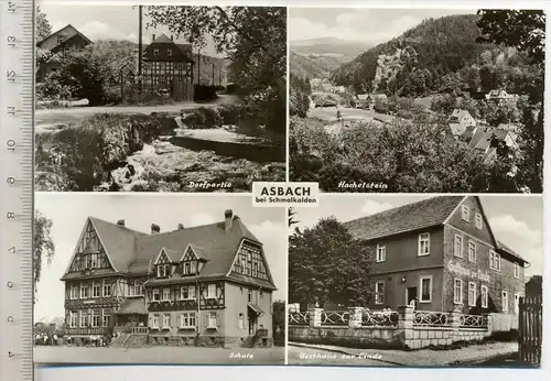 ASBACH bei Schmalkalden, um 1970/1980, Verlag: Kunstanstalt Straub & Fischer,  Postkarte