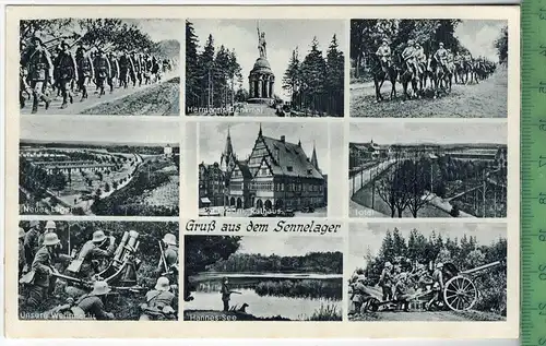 Gruß aus dem Sennelager um 1930/1940,  Verlag: Hermann Lorch, Dortmund , POSTKARTE, Erhaltung: I-II