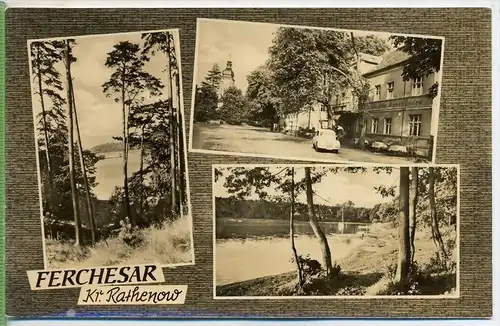 Ferchesar 1950/19360, Verlag: VEB Bild und Heimat ,POSTKARTE, Erhaltung: I-II, Karte wird in Klarsichthülle verschickt.