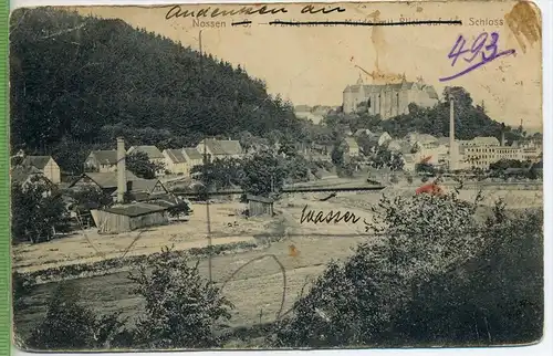 Nossen, Partie an der Mulde um 1910/1920, Verlag:, Th. C.Ruprecht, Dresden, POSTKARTE, Erhaltung: II-III