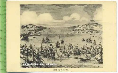 „Slag bij Messina“ um 1950/1960 Ansichtskarte, ungebrauchte Karte