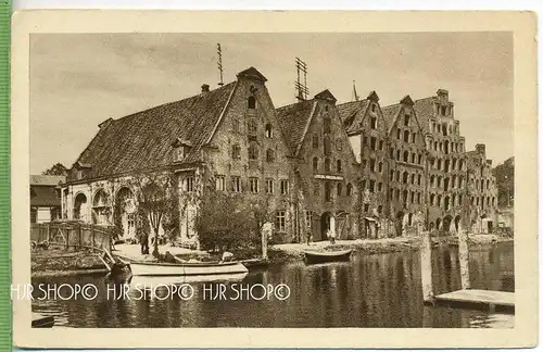 Lübeck, Alte Speicher an der Trave  Verlag: Ludwig Möller, Lübeck  POSTKARTE ,  unbenutzte Karte ,  Erhaltung: I-II Kart