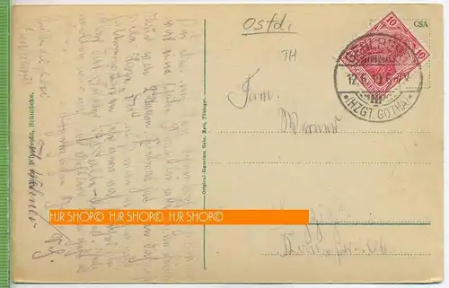 Schmücke, in Thüringen um 1910/1920, Verlag:---, Postkarte mit Frankatur, mit Stempel, Abgang, 12.6.19 Gehlberg