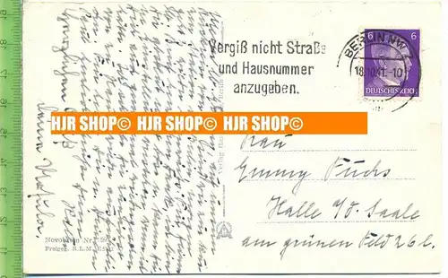 „Berlin, Funkturm mit Ausstellungsgelände“  um 1940/1950    Ansichtskarte  mit Frankatur, mit Stempel,