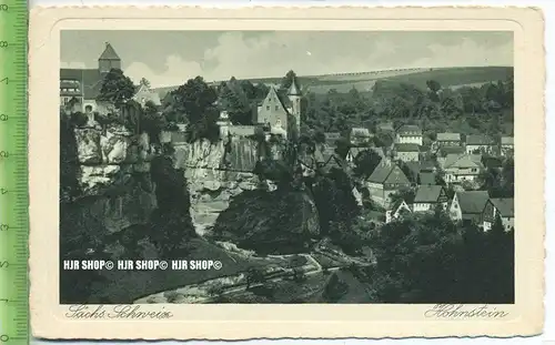 „Sächs. Schweiz, Hohnstein“ um 1920/1930 ungebrauchte Karte