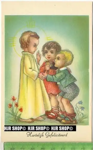 „Hartelük Gefeliciteerd, 1 Rosimi-Serie“ um 1950/1960 ungebrauchte Karte