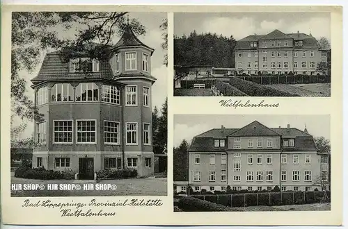 „Bad Lippspringe, Westfalenhaus“ um 1930/1940, Ansichtskarte, ungebrauchte Karte