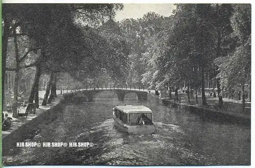 „ Oud-Amsterdam – O.Z. Voorburgwal“   um 1930/1940,  Ansichtskarte, ungebrauchte Karte