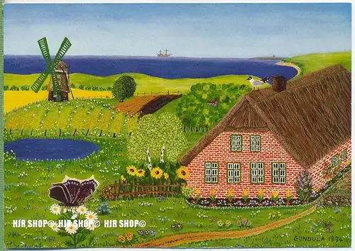 WIECHMANN – BILDKARTEN GUNDULA UHLIT, Landschaft in Ostfriesland, Nr.5106