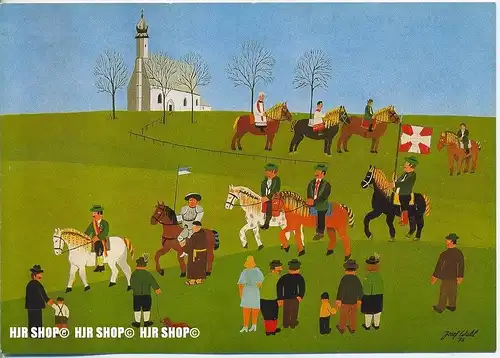 WIECHMANN – BILDKARTEN Josef Wahl, der Georgritt vom Trauenstein, Nr.583