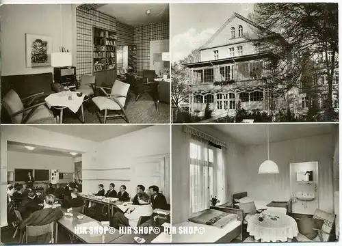 „Institut für Politische Führung“ um 1950/1960,  ANSICHTSKARTE, (Großformat) mit Frankatur, mit Stempel,