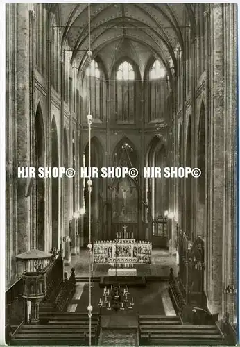 „Schwerin, Dom “  um 1970/1980, Ansichtskarte, (Großformat) ungebrauchte Karte