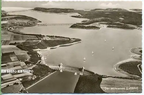 „Der Möhnesee“  um 1940/1950 Ansichtskarte,  ungebrauchte Karte