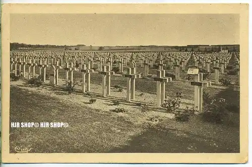 um 1910/1920 Ansichtskarte,  „Vue d`ensemble du Cimetière militaire“  ungebrauchte Karte