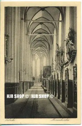 um 1920/1930 Ansichtskarte  „Marienkirche,“  ungebrauchte Karte