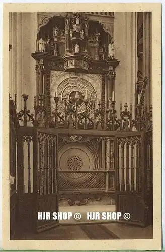 um 1920/1930 Ansichtskarte  „Astronomische Uhr,“  ungebrauchte Karte