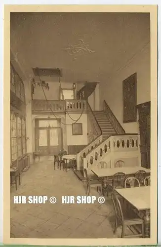 um 1920/1930 Ansichtskarte  „Schabbelhaus, Diele,“  ungebrauchte Karte