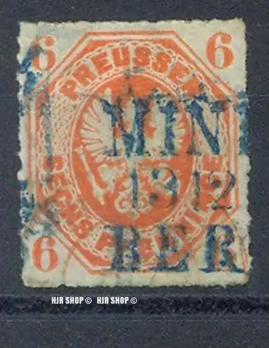 1861-1867, MiNr.15 mit Rahmenstempel