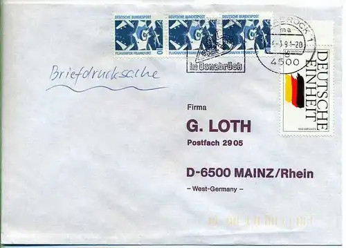 Brief, 04.03.1991, Osnabrück – Mainz,