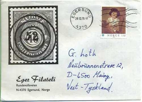 Brief, 28.12.1979, EGERSUND – Mainz,