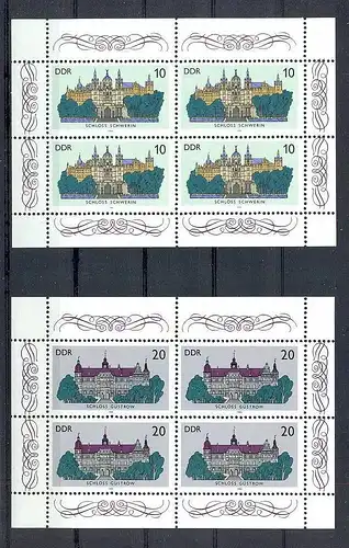 1986, 29. Juli, Schlösser, Satz (2 Klb.)**