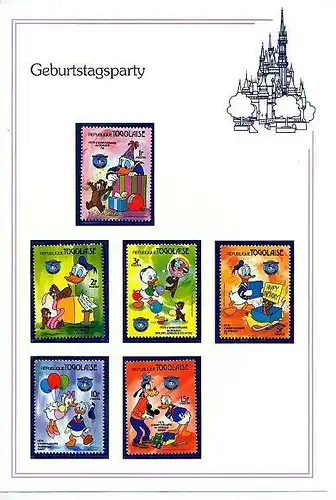 1 Satz Republique TOGOLAISE Gebutstagsparty, 1934-1984