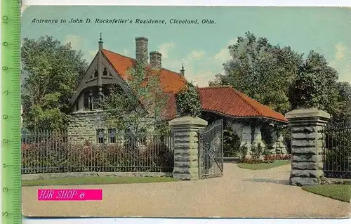 Entrance to John D. Rockefeller`s  Residence, Cleveland, Ohio,  ungel.