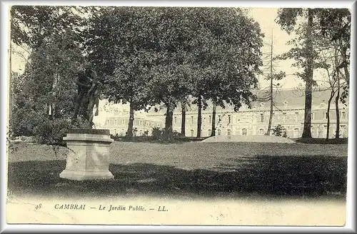 CAMBRAI 48 Le Jardin Public, 1908