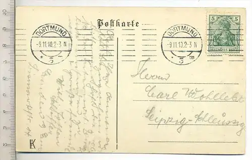 DORTMUND, Stadttheater, um 1910 Verlag: ----, Postkarte mit Frankatur, mit 2 Stempeln, Dortmund 09.11.10 Erhaltung: I-II
