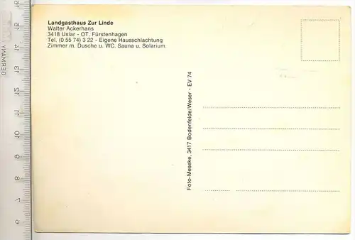 Uslar – OT Fürstenhagen , um 1970/80 Verlag: --, Postkarte,  Erhaltung: I –II, Karte wird in Klarsichthülle verschickt.